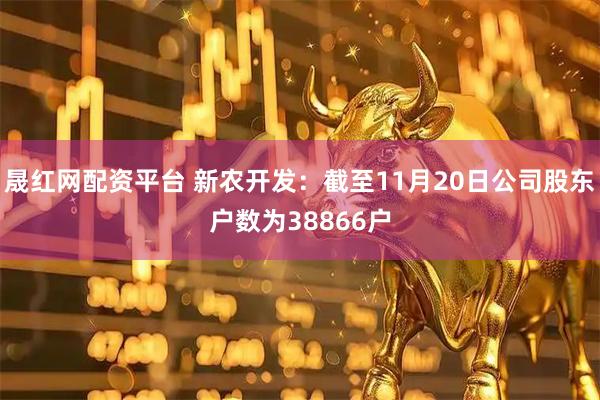 晟红网配资平台 新农开发：截至11月20日公司股东户数为38866户