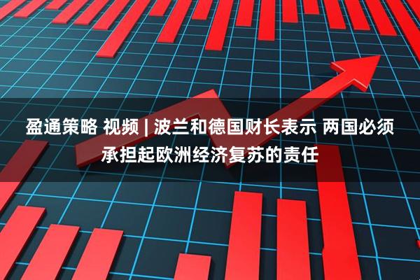 盈通策略 视频 | 波兰和德国财长表示 两国必须承担起欧洲经济复苏的责任