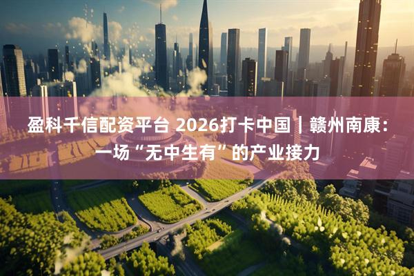 盈科千信配资平台 2026打卡中国｜赣州南康：一场“无中生有”的产业接力